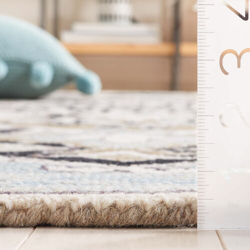 Billie Hand Tufted Rug, Blue/Black 4 Billie Hand Tufted Rug, Blue/Black