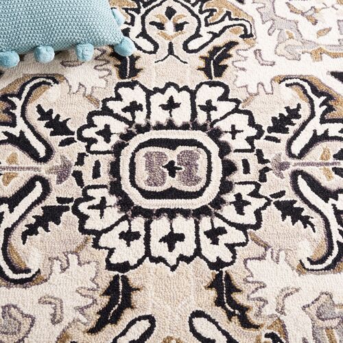 Billie Hand Tufted Rug, Blue/Black 6 Billie Hand Tufted Rug, Blue/Black