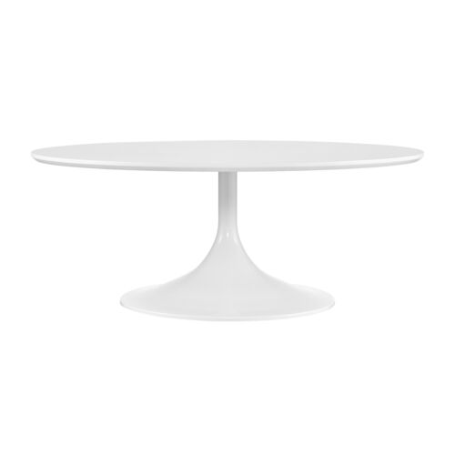 Aiden 36" Round Coffee Table, Matte White 1 Aiden 36" Round Coffee Table, Matte White