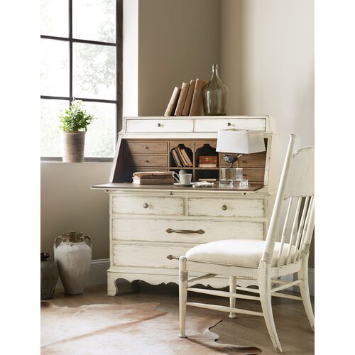 Americana 12-Drawer Secretary, Ivory 7 Americana 12-Drawer Secretary, Ivory