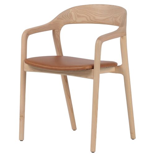 Xavier Leather Dining Armchair