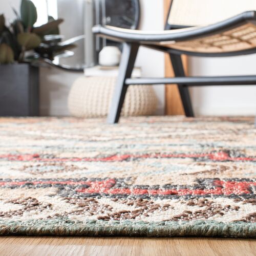 Kia Hand Woven Rug, Natural/Blue 4 Kia Hand Woven Rug, Natural/Blue