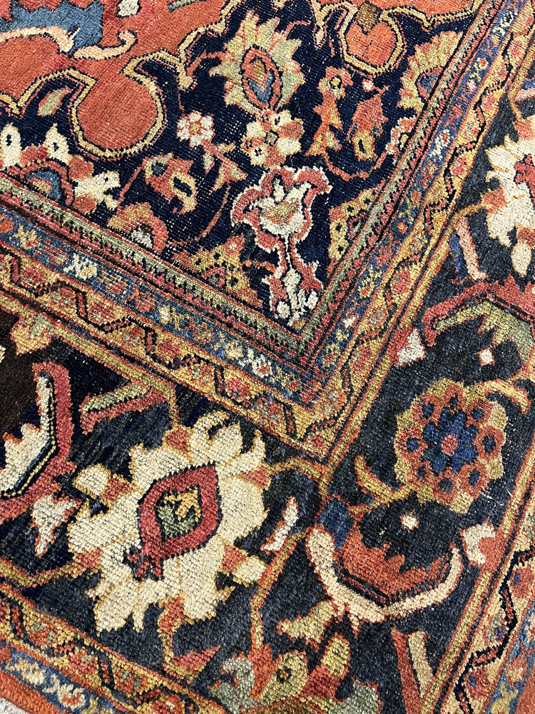 Antique Persian Mahal Rug 9'2 X 12'8 11 Antique Persian Mahal Rug 9'2 X 12'8