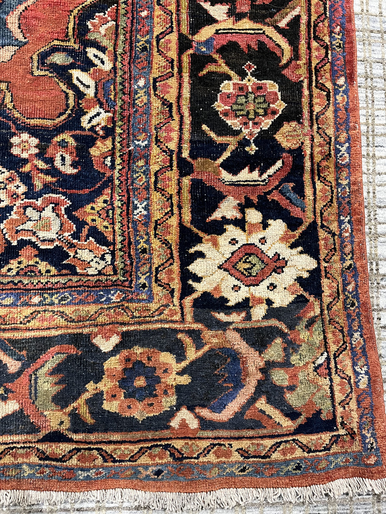 Antique Persian Mahal Rug 9'2 X 12'8 13 Antique Persian Mahal Rug 9'2 X 12'8