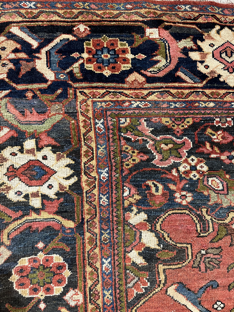 Antique Persian Mahal Rug 9'2 X 12'8 5 Antique Persian Mahal Rug 9'2 X 12'8