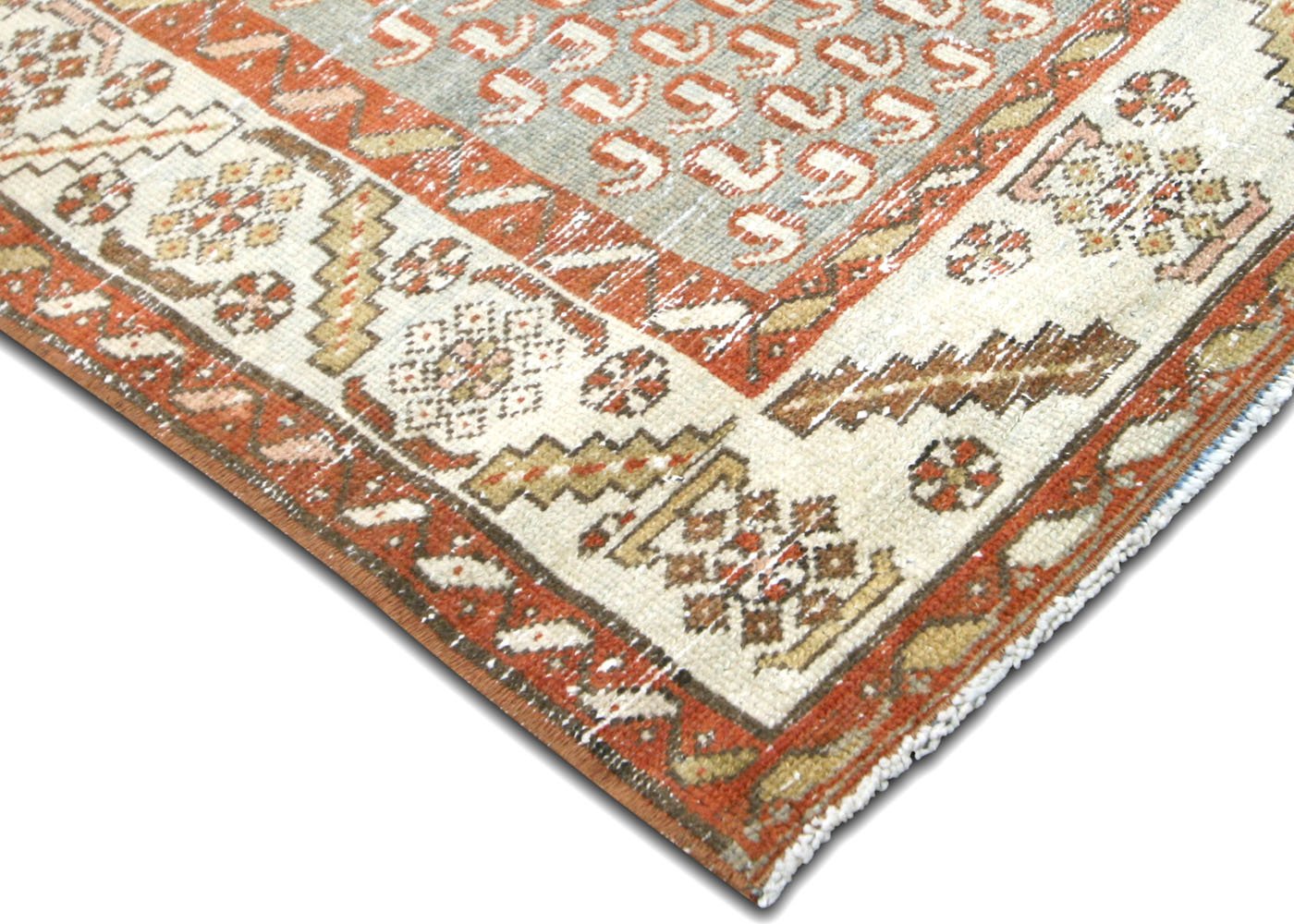 1920s Persian Melayer Runner, 3' x 7'11" 3 1920s Persian Melayer Runner, 3' x 7'11"