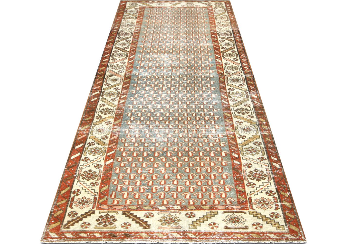 1920s Persian Melayer Runner, 3' x 7'11" 6 1920s Persian Melayer Runner, 3' x 7'11"