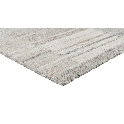 Vesper Flat-Weave Rug, Cream 3 Vesper Flat-Weave Rug, Cream