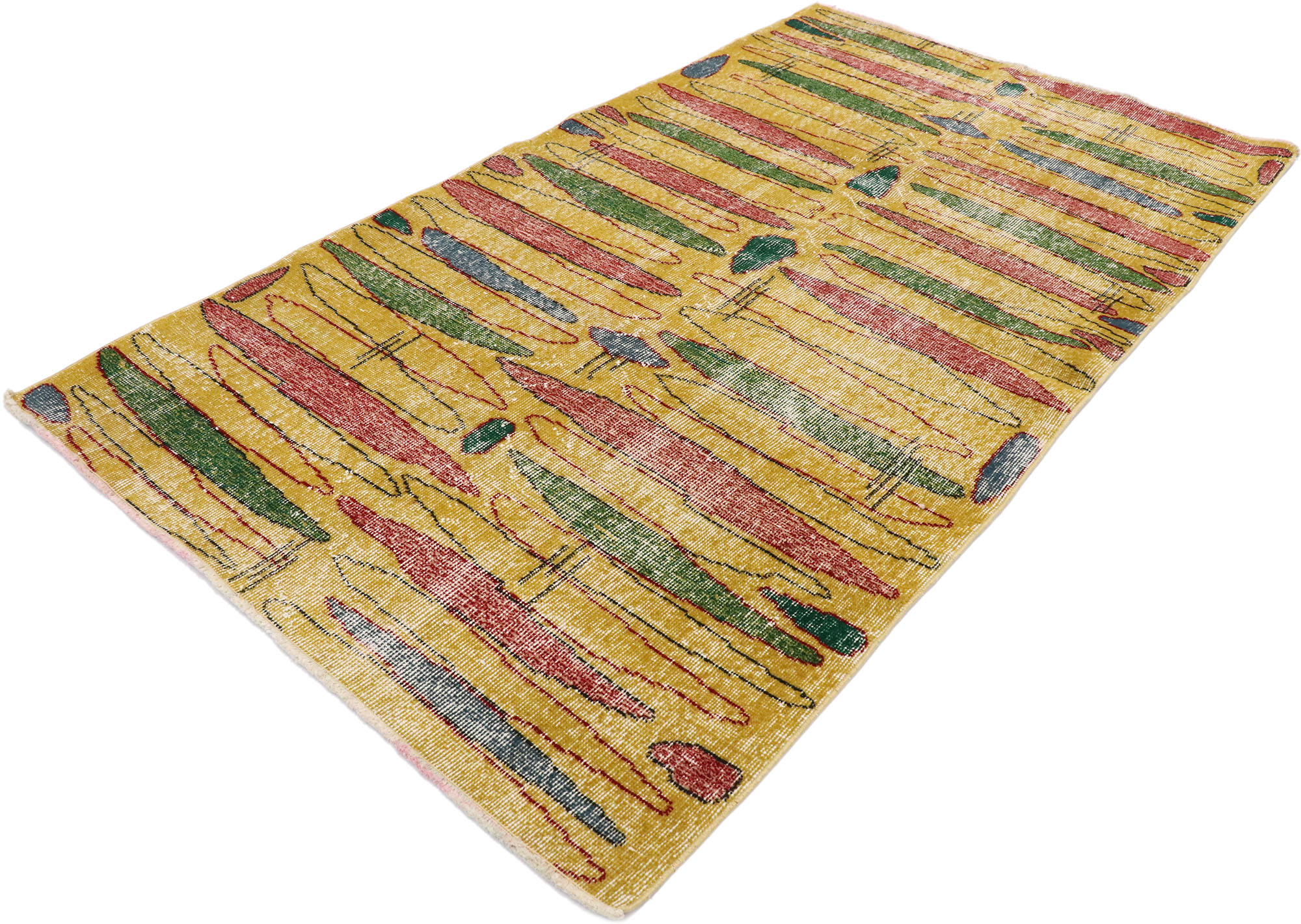 Zeki Muren Turkish Rug, 3'8" x 6'6" 2 Zeki Muren Turkish Rug, 3'8" x 6'6"