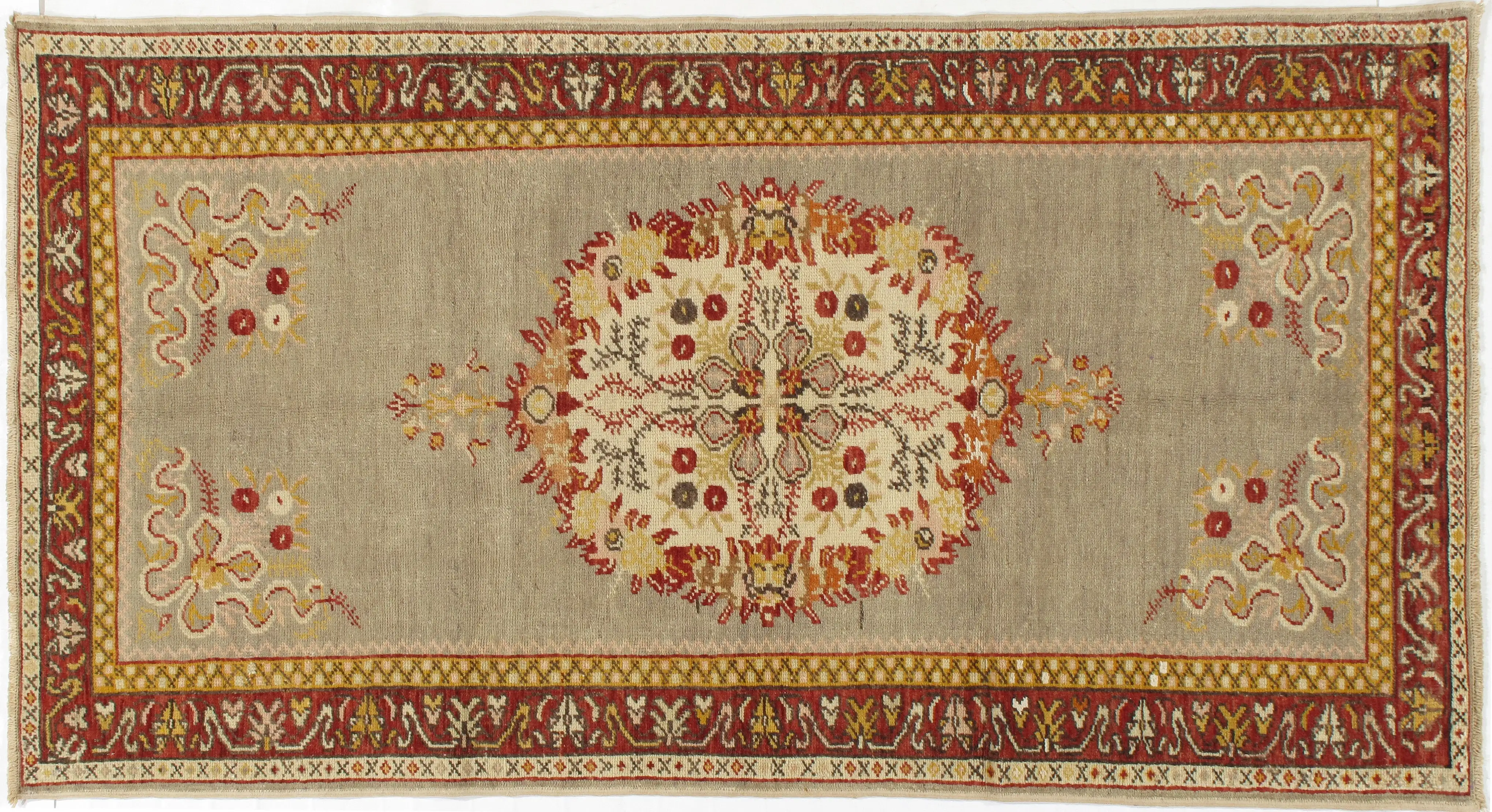 Oushak Hand-Knotted Rug - 3'5" X 6'7" 1 Oushak Hand-Knotted Rug - 3'5" X 6'7"