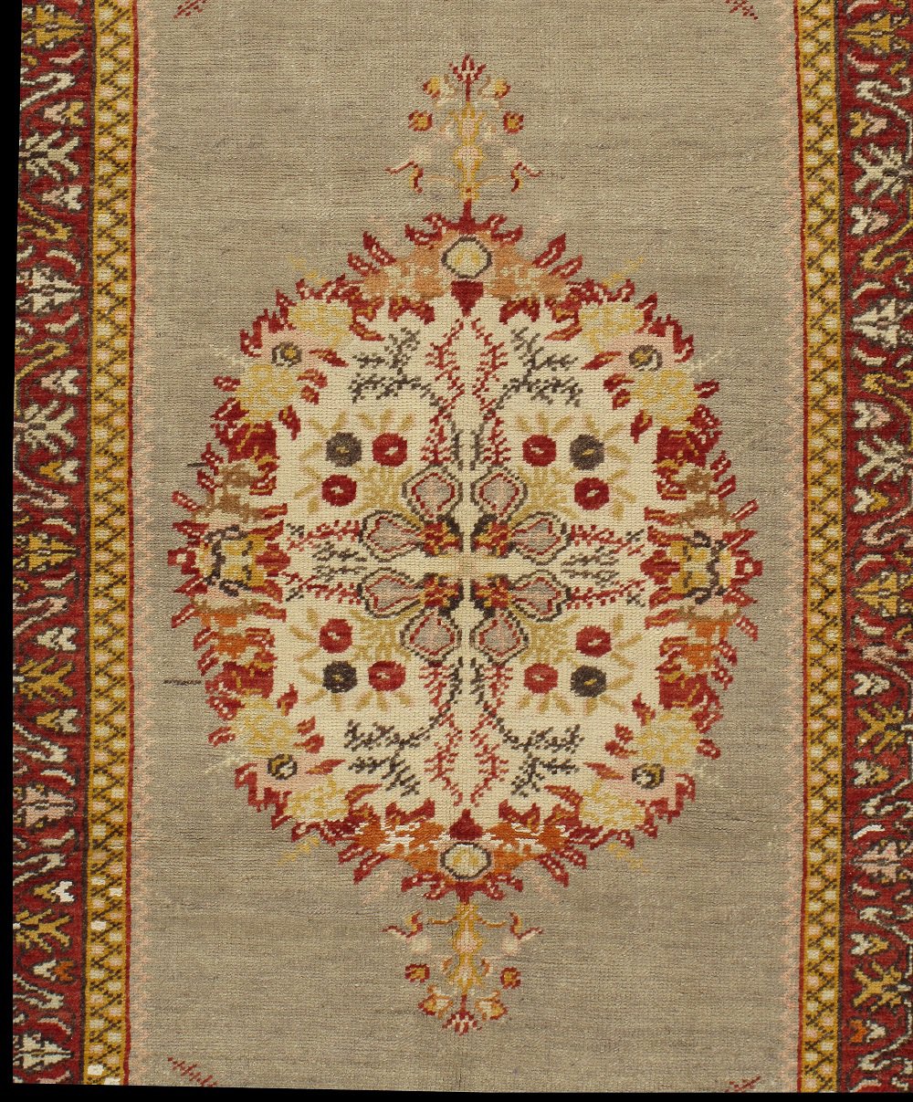 Oushak Hand-Knotted Rug - 3'5" X 6'7" 3 Oushak Hand-Knotted Rug - 3'5" X 6'7"