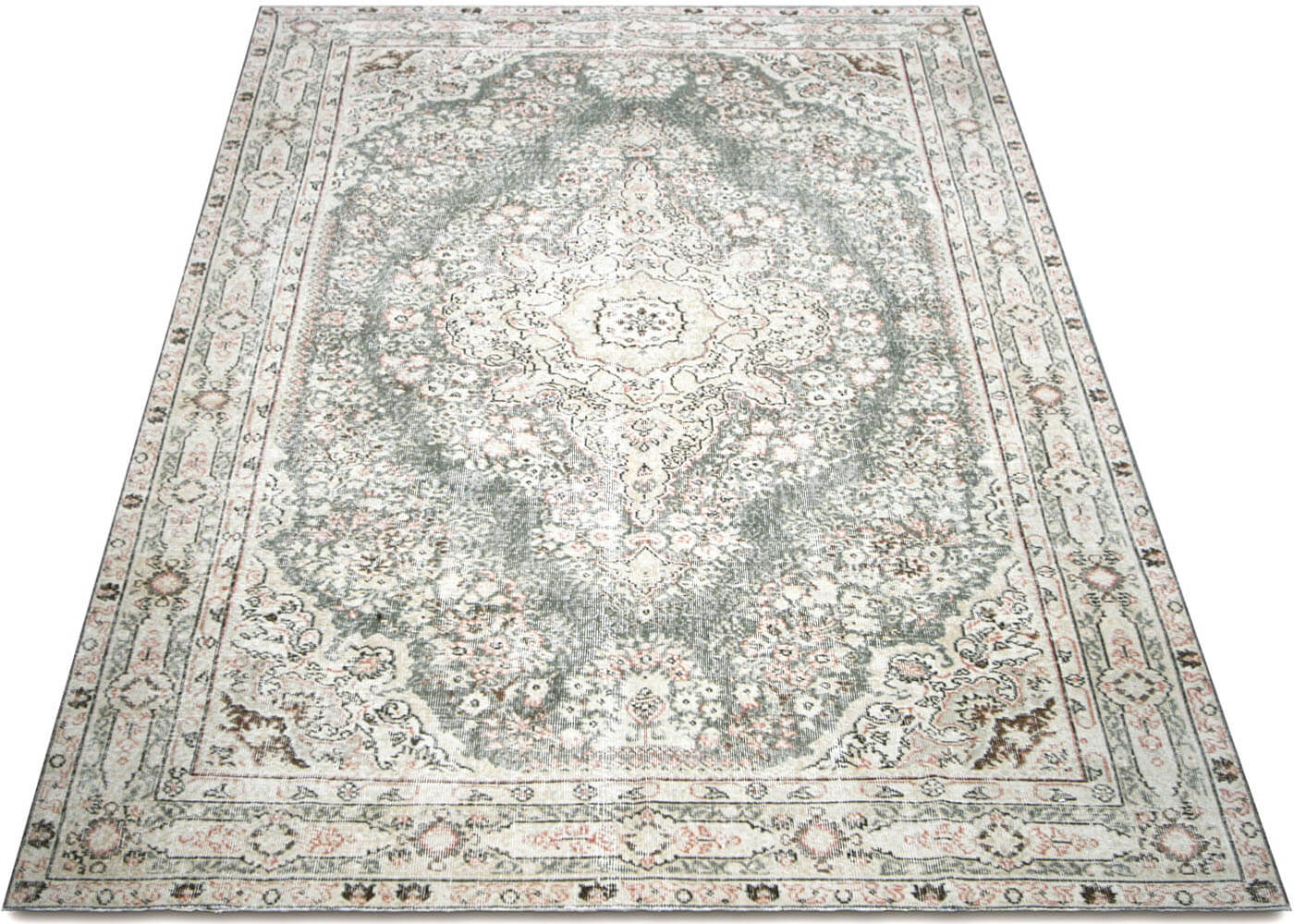 1960s Turkish Oushak Rug, 6'9" x 10' 5 1960s Turkish Oushak Rug, 6'9" x 10'