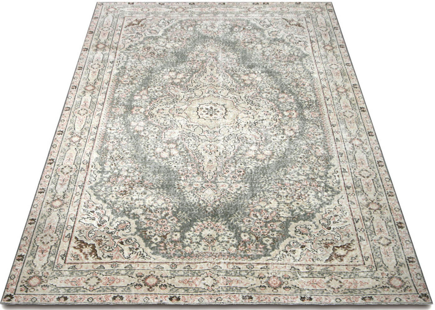 1960s Turkish Oushak Rug, 6'9" x 10' 6 1960s Turkish Oushak Rug, 6'9" x 10'