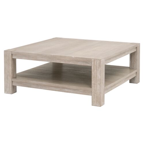 James Square Coffee Table, Natural Gray 1 James Square Coffee Table, Natural Gray