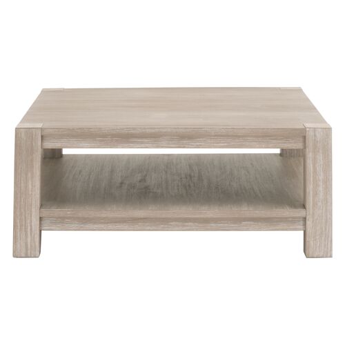 James Square Coffee Table, Natural Gray 4 James Square Coffee Table, Natural Gray