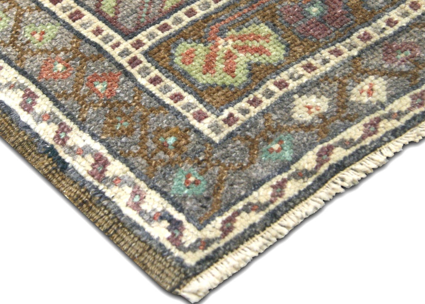 1960s Turkish Oushak Yastic, 1'9" x 3'9" 2 1960s Turkish Oushak Yastic, 1'9" x 3'9"