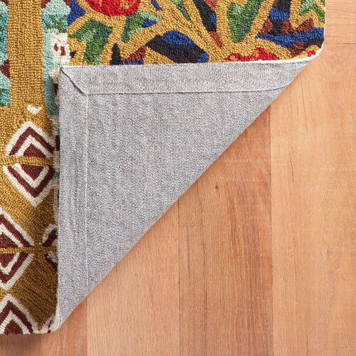 Elm Patchwork Hand Hooked Wool Rug, Multi 2 Elm Patchwork Hand Hooked Wool Rug, Multi