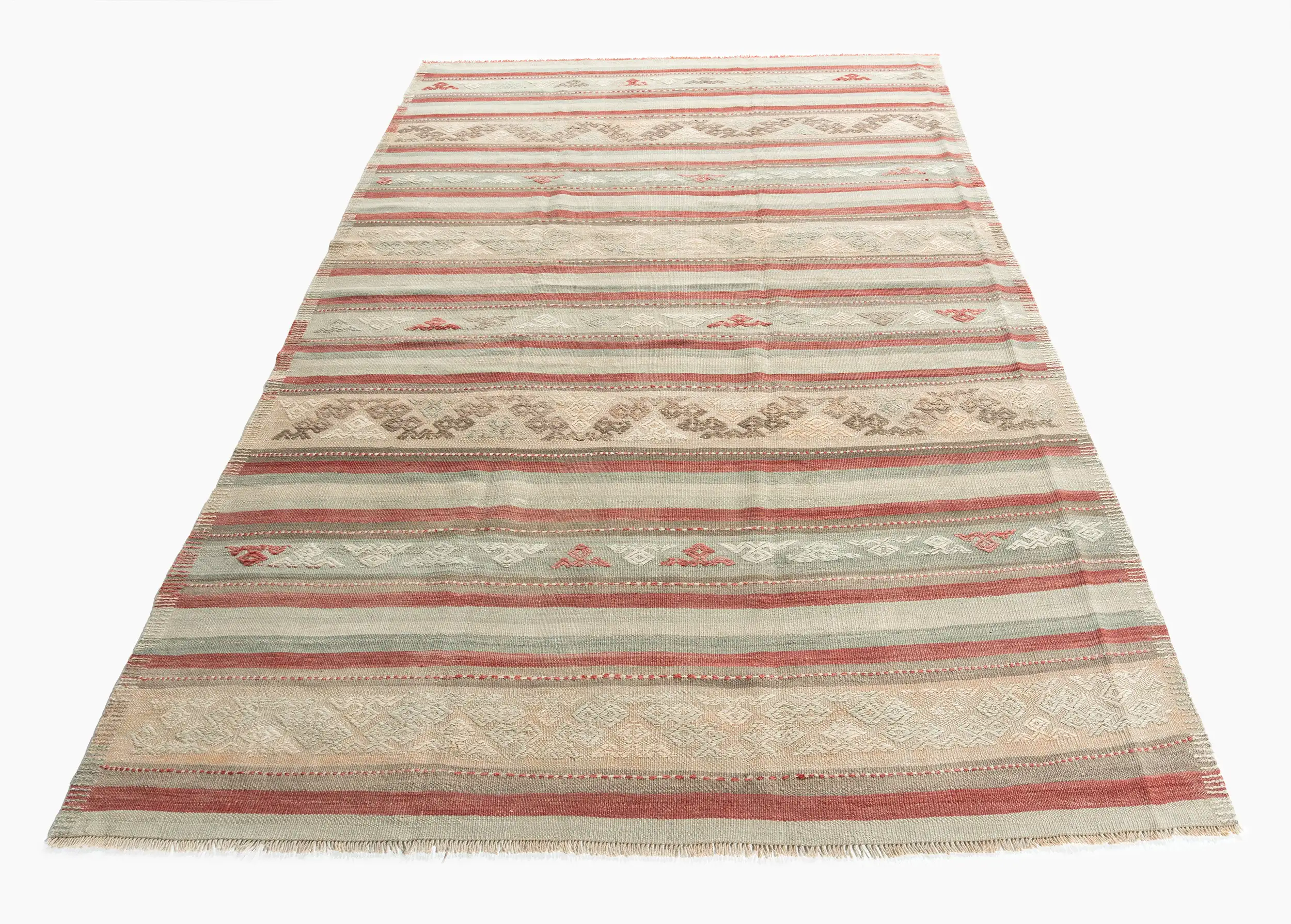 Turkish Jajim Area Rug 5' X 8'3 2 Turkish Jajim Area Rug 5' X 8'3