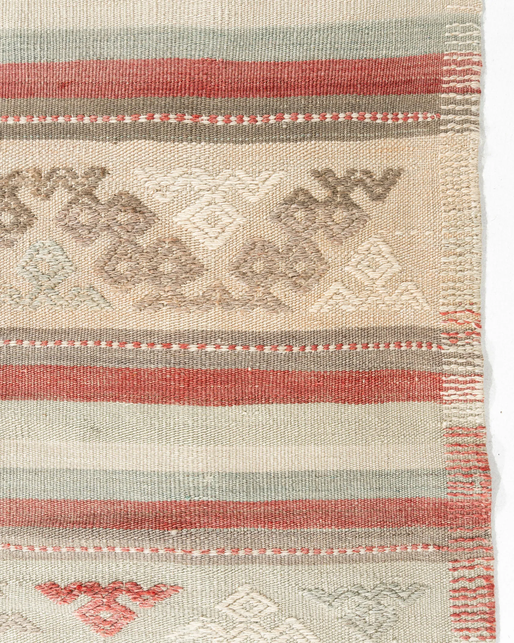 Turkish Jajim Area Rug 5' X 8'3 6 Turkish Jajim Area Rug 5' X 8'3