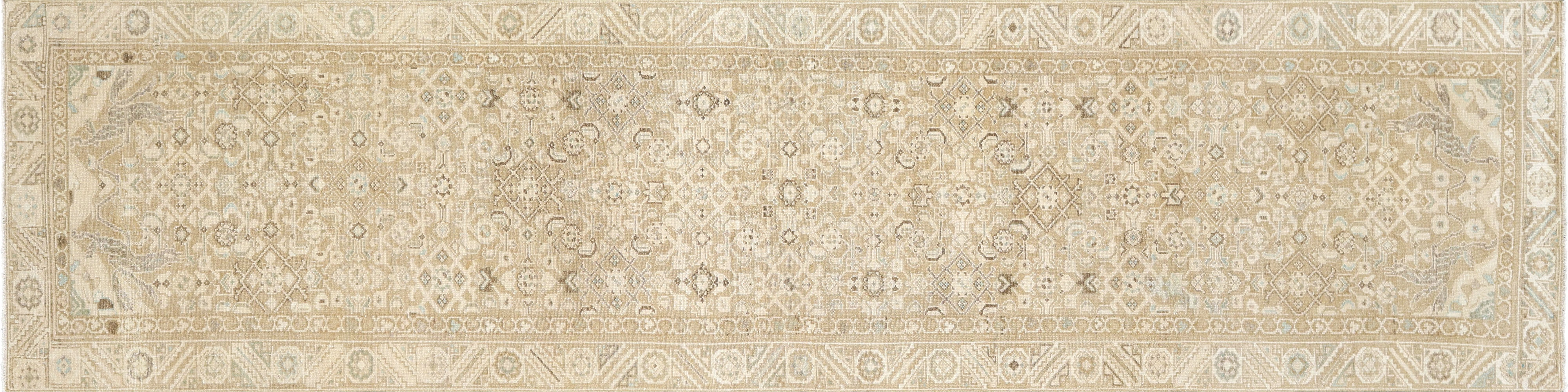 1940s Persian Melayer Runner -3'1"x12'8"