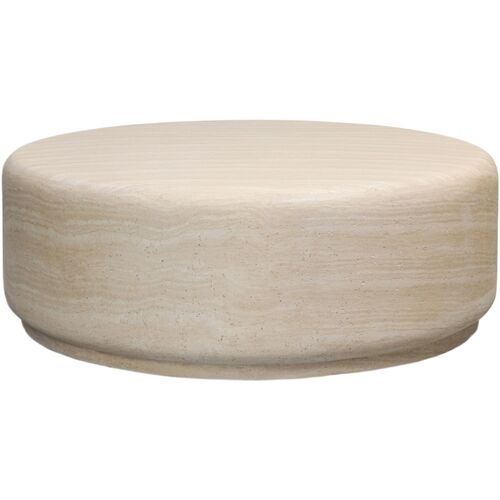 Venetia Outdoor Concrete Coffee Table, Sand Striae