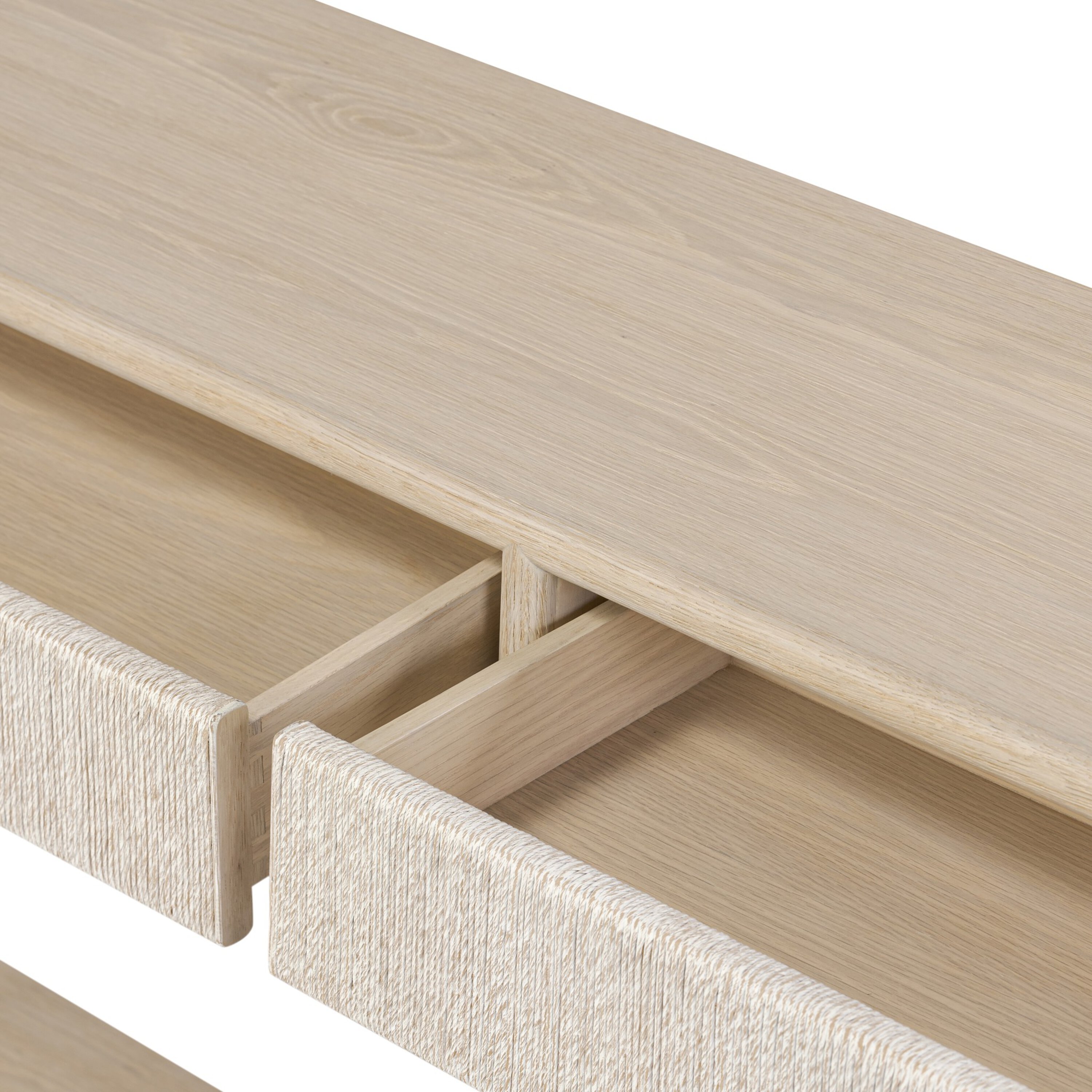 Tiv 2-Drawer Woven Paper Cord Console Table 15 Tiv 2-Drawer Woven Paper Cord Console Table