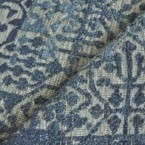 Cadence hand-knotted Rug, Navy Blue/Gray 4 Cadence hand-knotted Rug, Navy Blue/Gray
