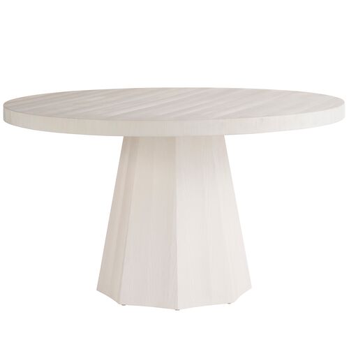 Coastal Living Marino Round Extension Dining Table, White Sand 1 Coastal Living Marino Round Extension Dining Table, White Sand
