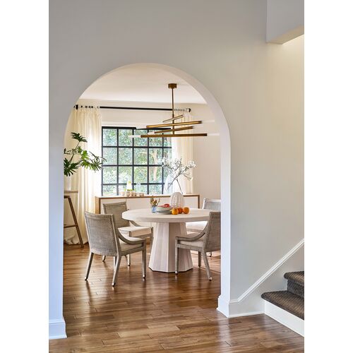 Coastal Living Marino Round Extension Dining Table, White Sand 6 Coastal Living Marino Round Extension Dining Table, White Sand