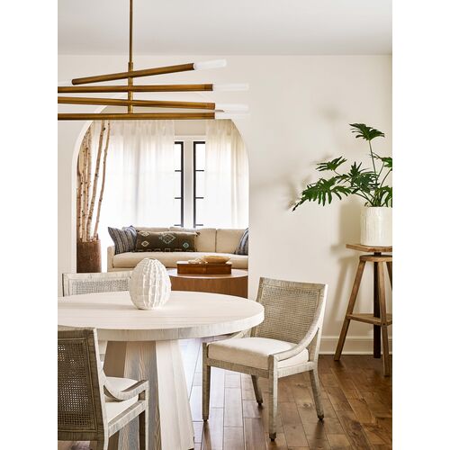 Coastal Living Marino Round Extension Dining Table, White Sand 8 Coastal Living Marino Round Extension Dining Table, White Sand
