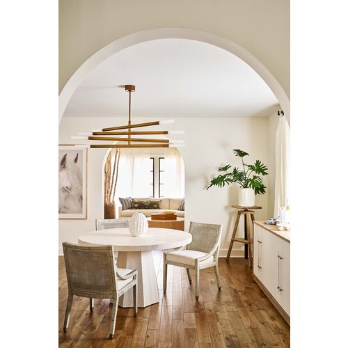 Coastal Living Marino Round Extension Dining Table, White Sand 9 Coastal Living Marino Round Extension Dining Table, White Sand