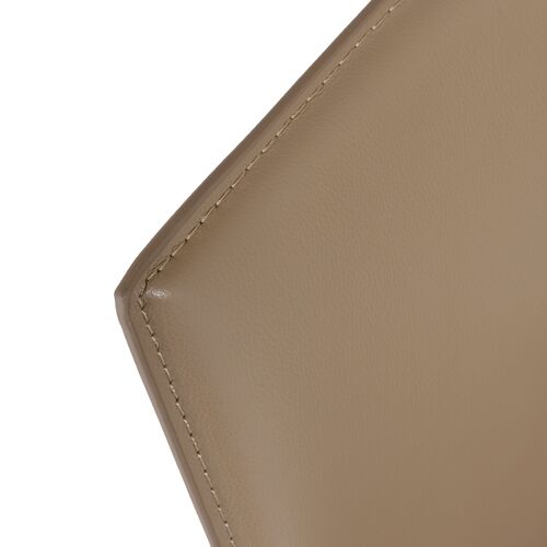 S/2 Callen Side Chairs, Taupe Faux Leather 7 S/2 Callen Side Chairs, Taupe Faux Leather