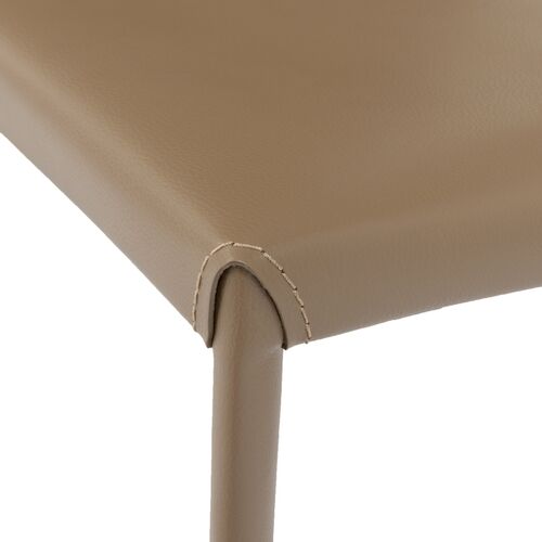 S/2 Callen Side Chairs, Taupe Faux Leather 8 S/2 Callen Side Chairs, Taupe Faux Leather