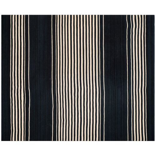 Bluff Point Stripe Rug, Cinder, 9'x12' 1 Bluff Point Stripe Rug, Cinder, 9'x12'