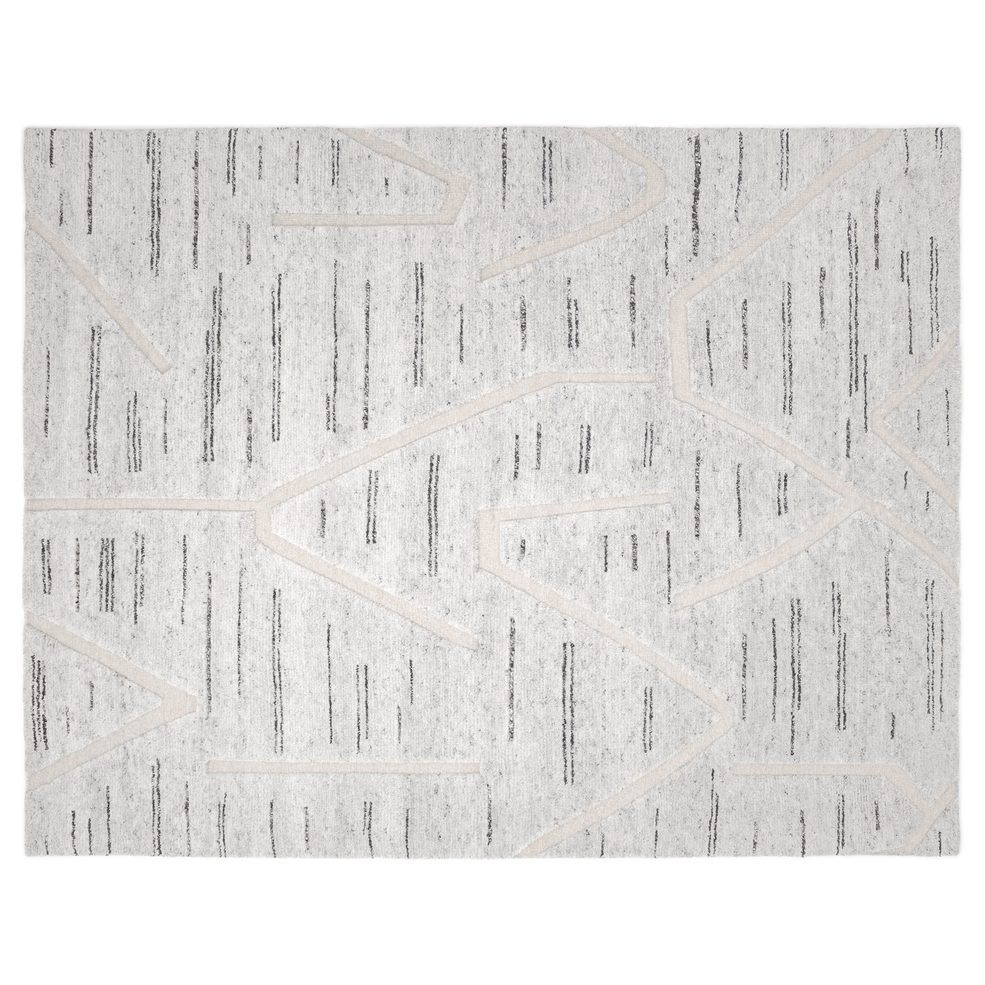Liza Hand-Knotted Rug, Silver 1 Liza Hand-Knotted Rug, Silver