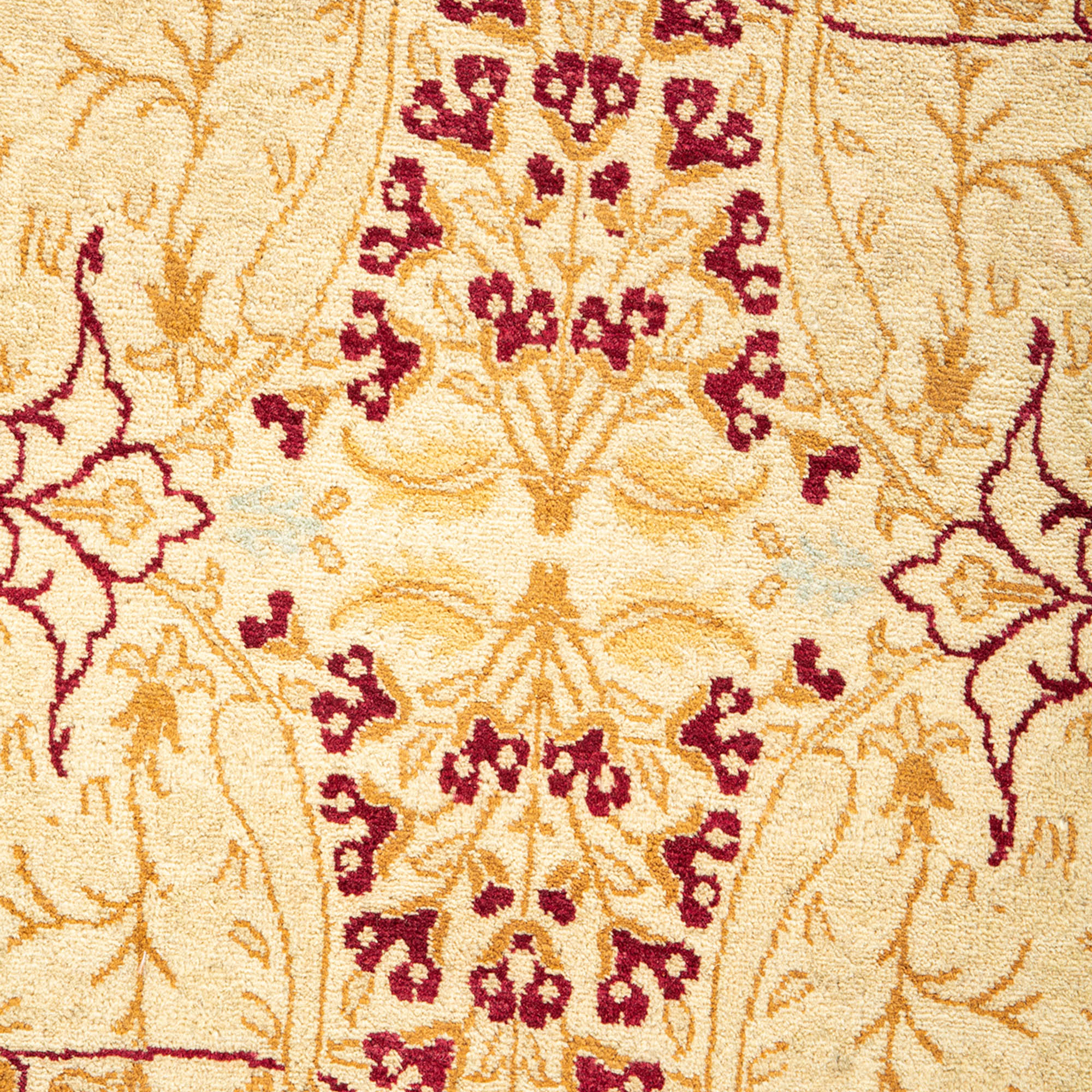 One-of-a-Kind Hand-Knotted Ivory Runner, 9'1" x 18'4" 3 One-of-a-Kind Hand-Knotted Ivory Runner, 9'1" x 18'4"