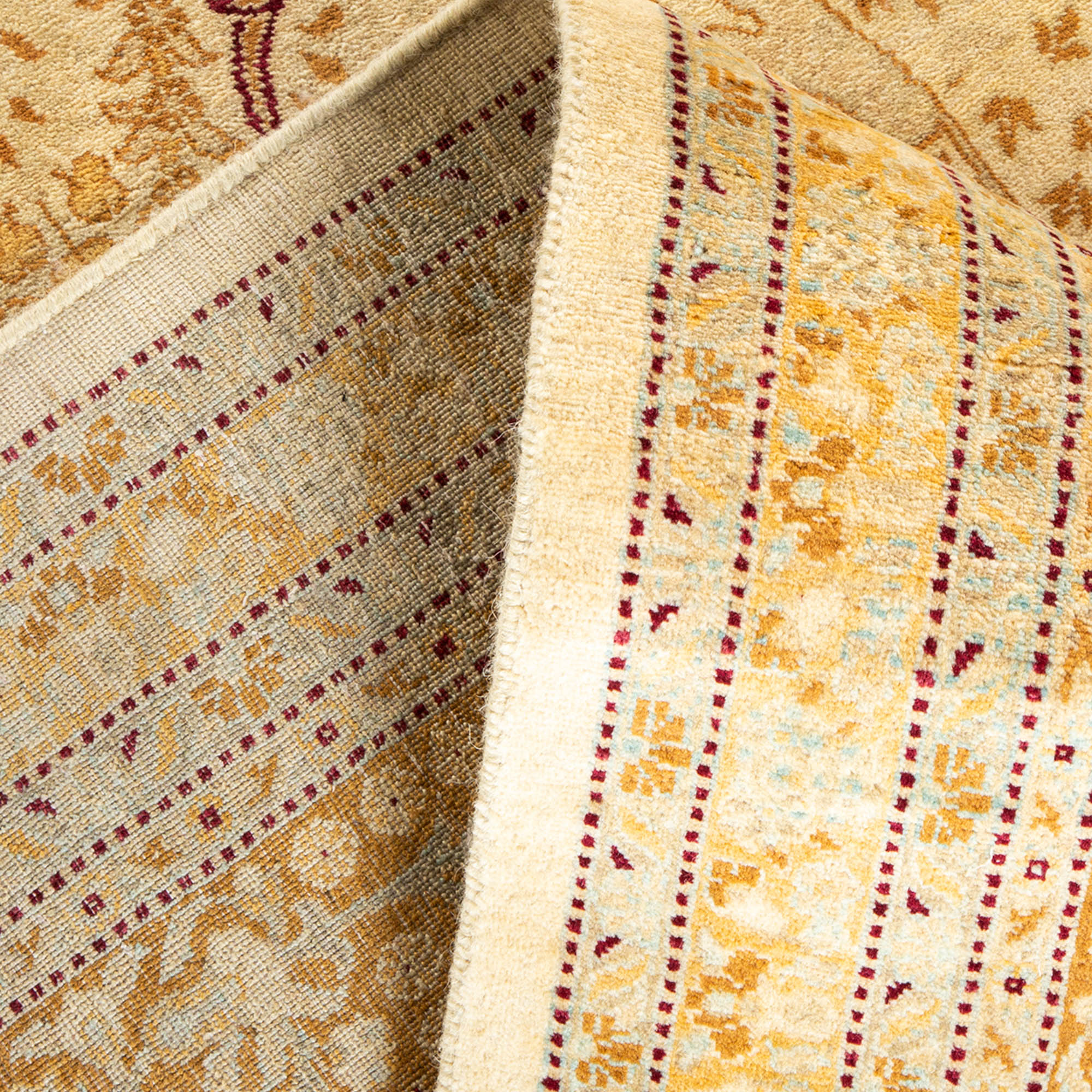 One-of-a-Kind Hand-Knotted Ivory Runner, 9'1" x 18'4" 6 One-of-a-Kind Hand-Knotted Ivory Runner, 9'1" x 18'4"