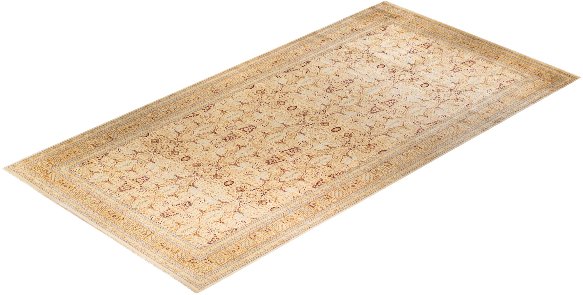 One-of-a-Kind Hand-Knotted Ivory Runner, 9'1" x 18'4" 8 One-of-a-Kind Hand-Knotted Ivory Runner, 9'1" x 18'4"