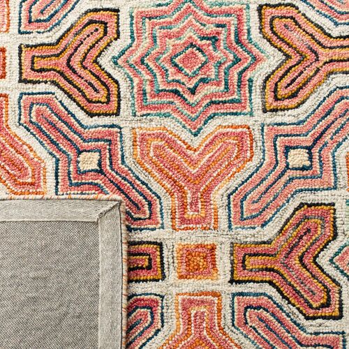 Phil Hand Tufted Rug, Pink/Orange 6 Phil Hand Tufted Rug, Pink/Orange