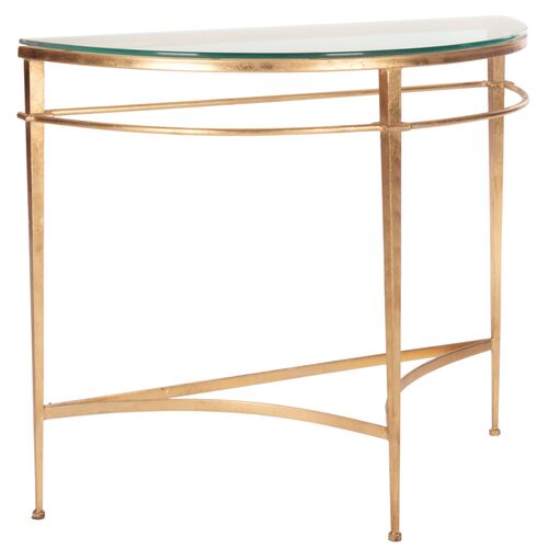 Larsen Console Table, Gold 1 Larsen Console Table, Gold