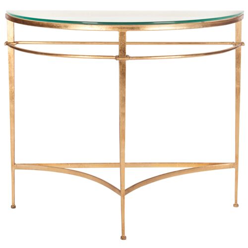 Larsen Console Table, Gold 2 Larsen Console Table, Gold
