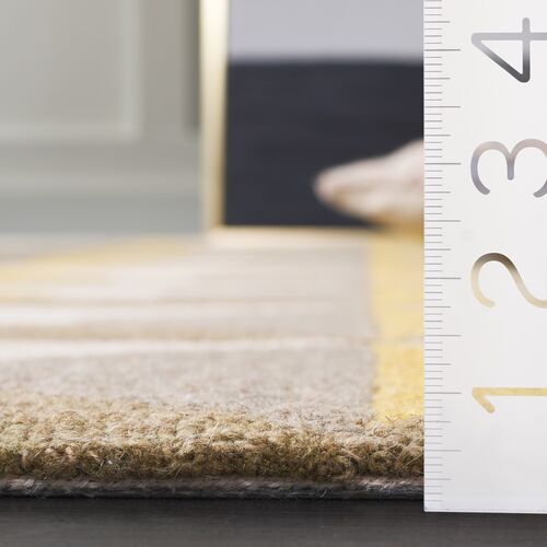 Faye Hand Tufted Rug, Grey/Gold 4 Faye Hand Tufted Rug, Grey/Gold