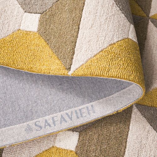 Faye Hand Tufted Rug, Grey/Gold 5 Faye Hand Tufted Rug, Grey/Gold