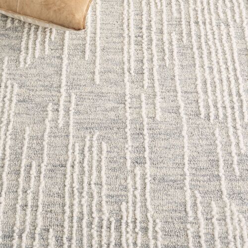 Julia Hand Tufted Rug, Light Grey/Ivory 6 Julia Hand Tufted Rug, Light Grey/Ivory