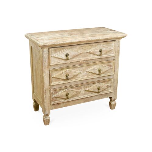 Amelia 3-Drawer Dresser, Natural