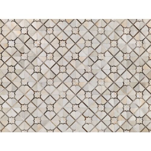 Natural Hide Cowhide hand-tufted Rug, Cream/Gray 1 Natural Hide Cowhide hand-tufted Rug, Cream/Gray