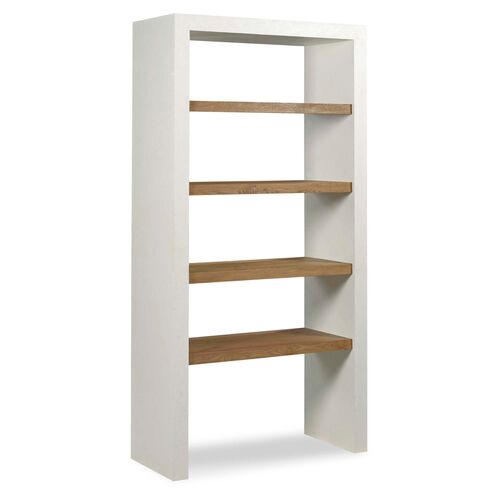 Sculptor Bookcase, Breadboard/ White Gesso