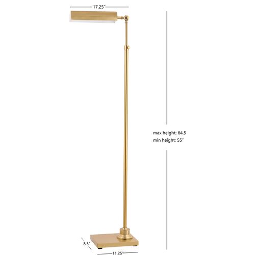 Ross Adjustable Floor Lamp, Gold 4 Ross Adjustable Floor Lamp, Gold