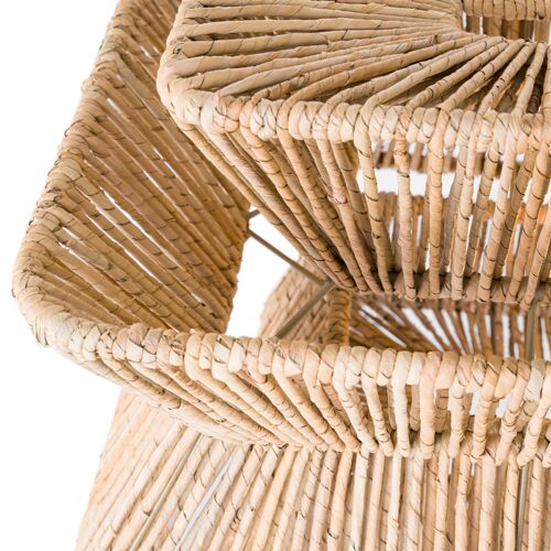 Antigua 54" Natural Abaca Linear Chandelier 2 Antigua 54" Natural Abaca Linear Chandelier