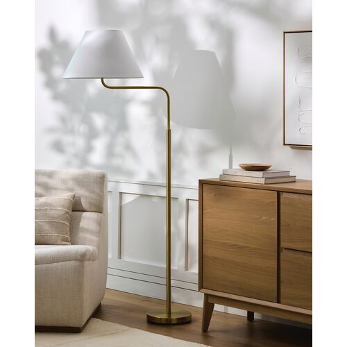 Evelyn Floor Lamp, Brass 2 Evelyn Floor Lamp, Brass